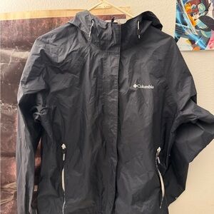 Columbia Windbreaker Black Jacket